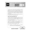 MARANTZ CD74 Manual de Servicio